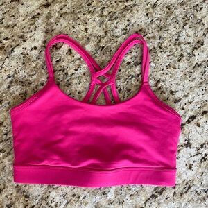 Reebok size small bright pink / hot pink sports bra in EUC
